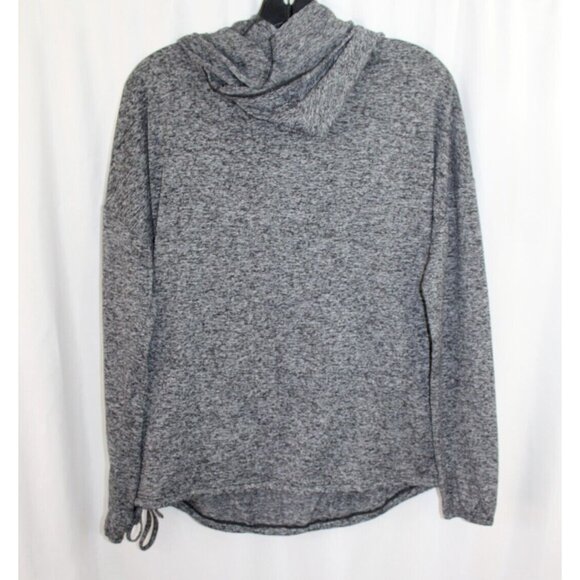 Merrell Womens Grey Cowl Neck Lightweight Hoodie Drawstring Waist M Pullover - Picture 5 of 6